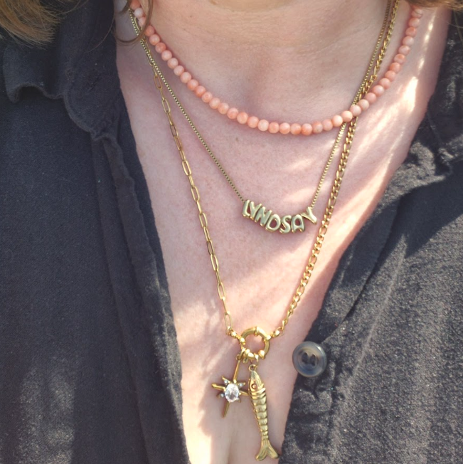 Bubble Letter Necklace 1-5 Letters