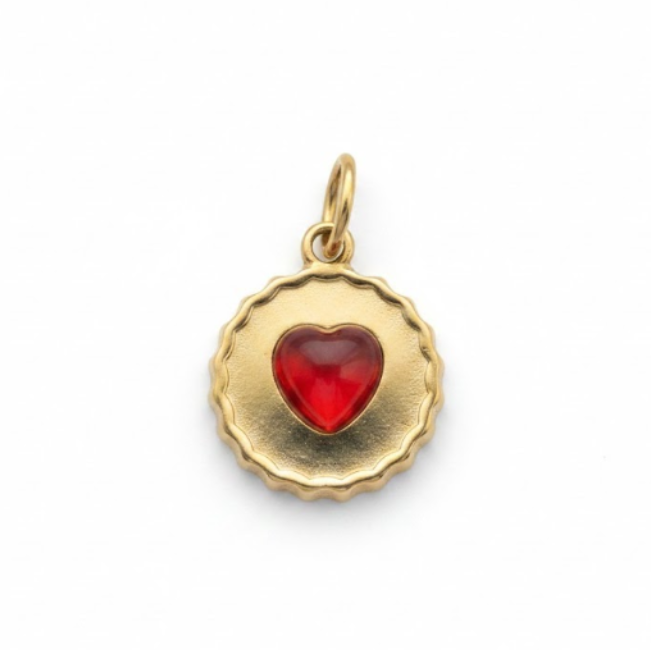 gold-waterproof-jammy-dodger-charm-necklace