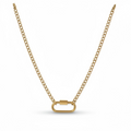 link-chain-carabiner-small-gold-necklace-waterproof